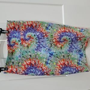 LuLaRoe Medium Cassie Tie Dye skirt